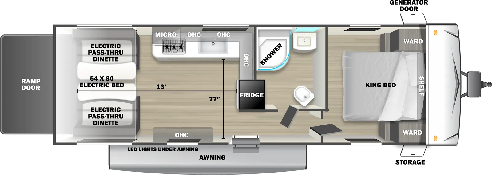 Sandstorm 2550SRX Floorplan